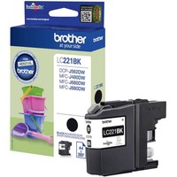 Brother Druckerpatrone LC-221BK Original Schwarz LC221BK
