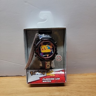Pokemon Pikachu Nintendo Digital LCD Watch with Flashing Light-Up Face