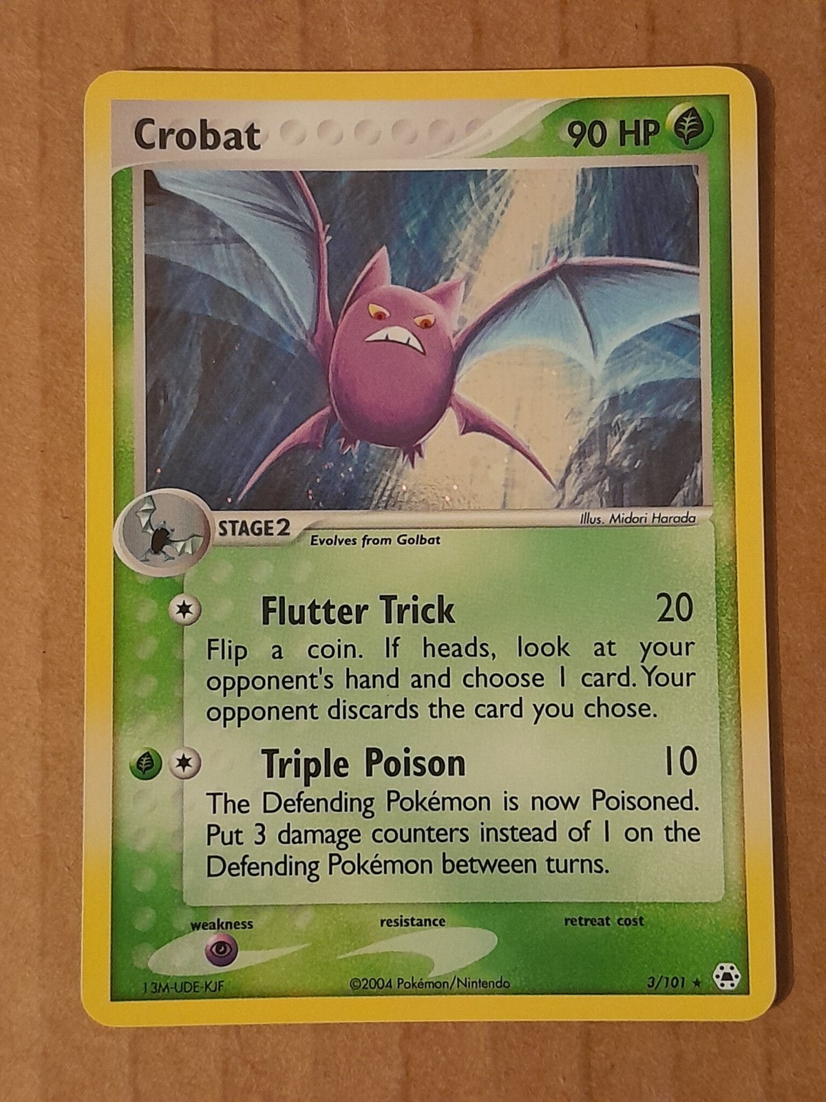 Crobat 3/101 Hidden Legends Holo Rare NM See Pictures