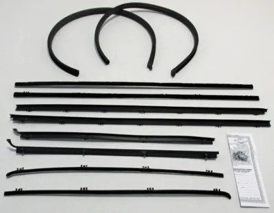 1964 Chevy Chevelle 2 Dr Sedan Superkit 10 Pcs Felt Kit & Glass Run Set, CCH223A