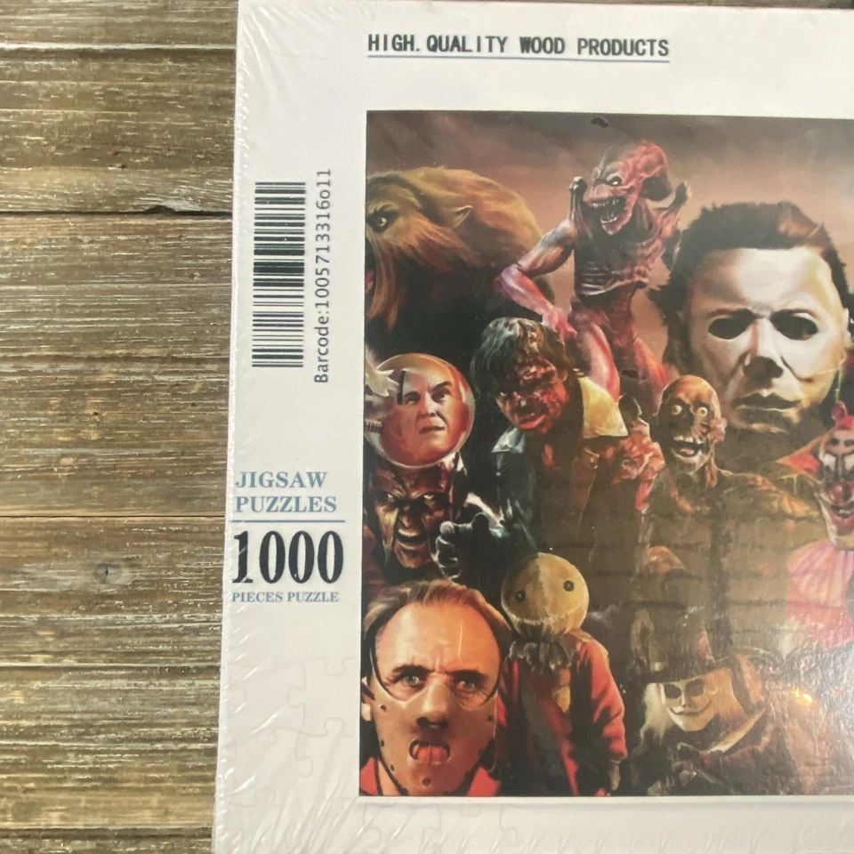 Horror Characters 1000 Piece Puzzle - Michael Myers, It, Jason - Brand New! - Image 2 of 3