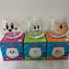 Kirby 30th Anniversary Deluxe Collection Glass Set of 3 Ichiban Kuji Japan
