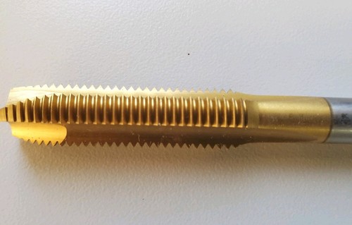 4-PCS. M12 X 1.5 D8 3-FLT. SPIRAL POINT PLUG TAP W/TIN REGAL #25 "NEW" - Afbeelding 3 van 4