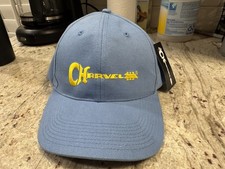 NUEVO Gorra de béisbol guitarra Charvel sin usar azul amarillo bordada talla M/L