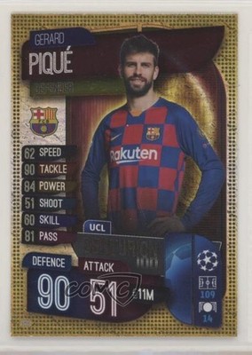 2019 Topps UEFA Champions League Match Attax UK Edition Gerard Pique #308 02v3