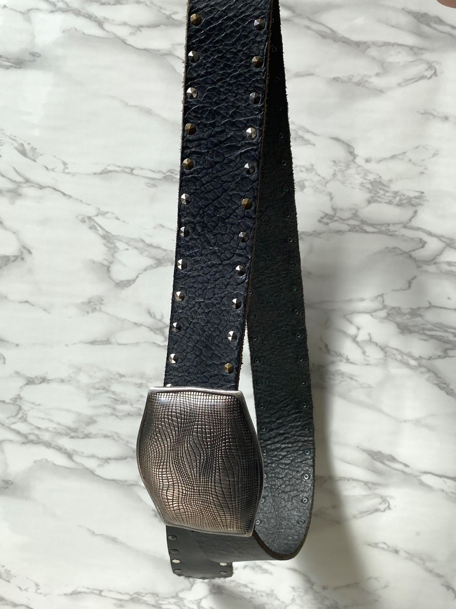 Rare Y2k 14th Addiction x KMRii Studded Leather Belt - Size 85