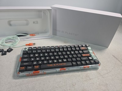 MELGEEK MOJO68 Mechanical Keyboard Plastic Compact 68-Key Layout Clear 
