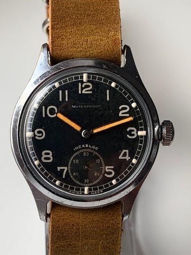 Reloj Militar Alemán Impermeable D Militar Luftwaffe, Suiza Años 40 - Imagen 2 de 10