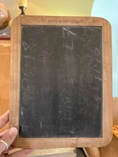 Vintage Double Sided Slate Chalkboard Made in Portugal 9.5”x7.5”