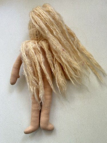 Kathe Kruse Waldorf Doll Cloth Fabric Rag-doll Long Blonde Yarn Hair 10” Germany - Picture 6 of 8