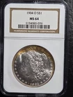 Beautiful 1904 O Morgan Silver Dollar NGC Graded MS 64