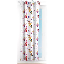 TENDA VELATA CAMERETTA PRINCIPESSE DISNEY 140X280 CM PANNELLO SINGOLO CON ANELLI