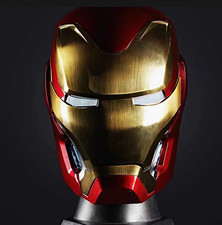 Iron Man Style Red/Gold Full Face Helmet Mask LED with Remote Control