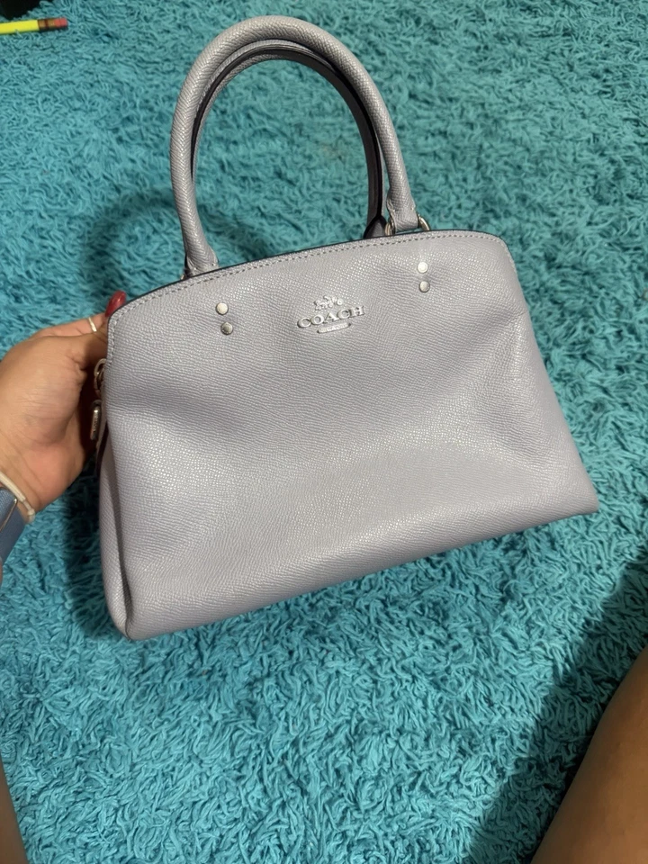 Coach Baby Blue Leather Handbag Purse - Image 2 of 4