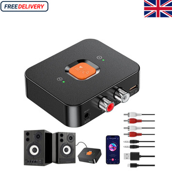 NFC Bluetooth 6.0 Empfänger Wireless Audio HiFi Musik Adapter 3,5mm Klinke AUX RCA