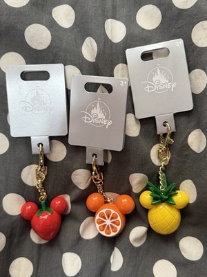 Disney Parks Fruit Mickey Mouse Icon  Bag Charm Keychain