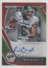 2021 Panini Prizm Draft Picks Red 92/199 Rico Bussey Jr #DPA-RBJ Auto 1p5