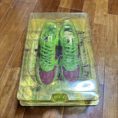 Rare A Bathing Ape Marvel Collaboration Bape Sta US 9.5 Men s Green/Purple
