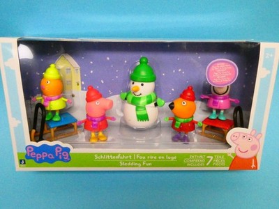 Peppa Pig Schlittenfahrt Set