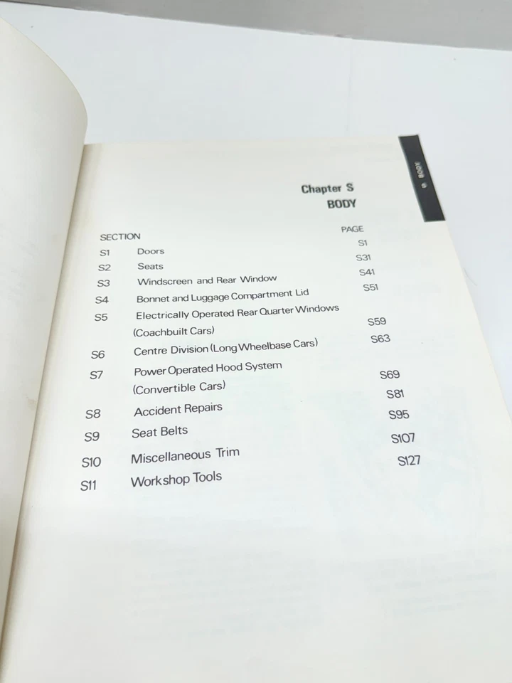 Rolls Royce Silver Shadow Bentley Serie T Corniche Manual de taller Vol 3 Cuerpo D Foto 4 de 4