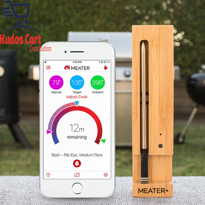MEATER Plus Funk Fleischthermometer Kochen Lebensmittel Sonde BBQ Dual Sensoren Truthahn