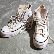 Converse Chuck Taylor All Star Platform High Top White Canvas W 6