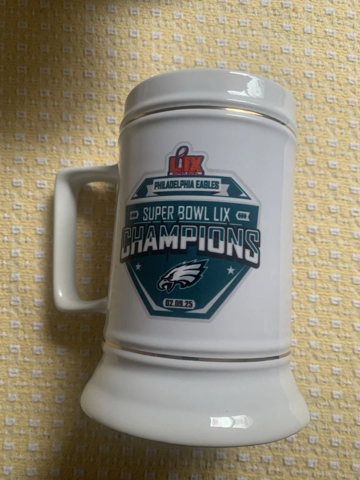 Piedra cerámica Philadelphia Eagles Super Bowl LIX Champions 28 oz Foto 4 de 4