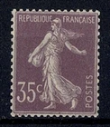 FRANCE STAMP YVERT 136 SCOTT 175b " SOWER NO GROUND 35c VIOLET 1906" MNH VF Y361
