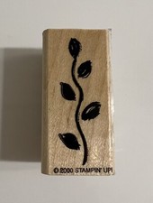 Vntg Stampin Up Rubber Flower Stamp 2000