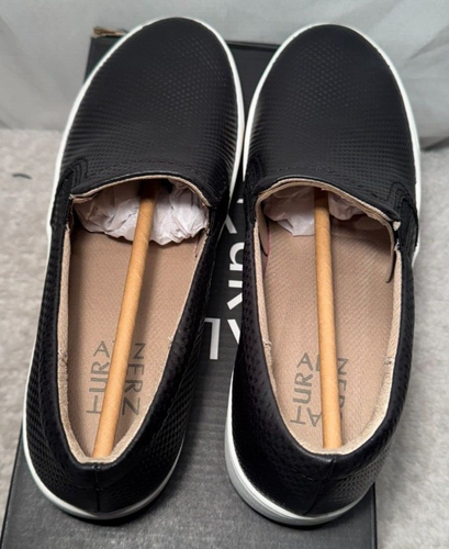 Entrenadores de cuero Naturalizer UK 5 / EU 38 Marianne negros waffle sin cordones - Imagen 7 de 16