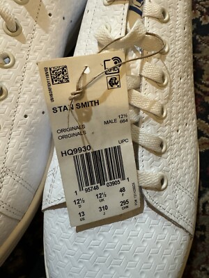 Size 13 - adidas Stan Smith Debossed Geometric Print for