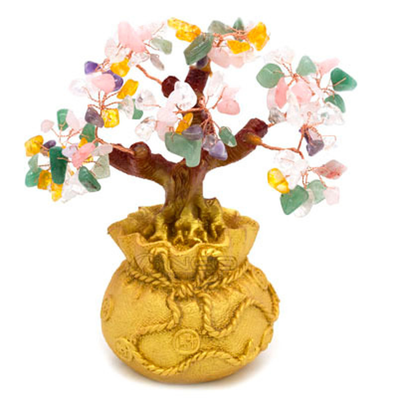 Mini Crystal Money Tree Wealth Luck Bring Wealth Luck Home Decor ...