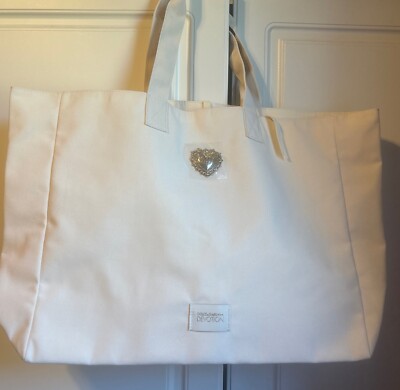 NWT~Dolce&Gabbana D&G Devotion Tote Shopper Travel Bag Cream Ivory