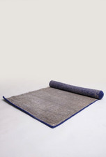 Runner 'Taj' 80x 200 cm- Design handknotted back in wool and viscose blue-silver-
