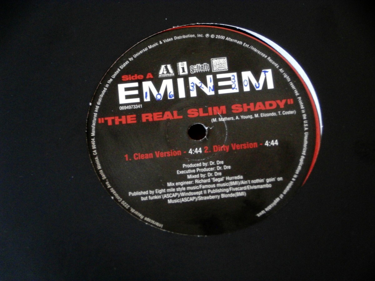 EMINEM~ THE REAL SLIM SHADY~ CLEAN ~ DIRTY VERSION~ INST~ A