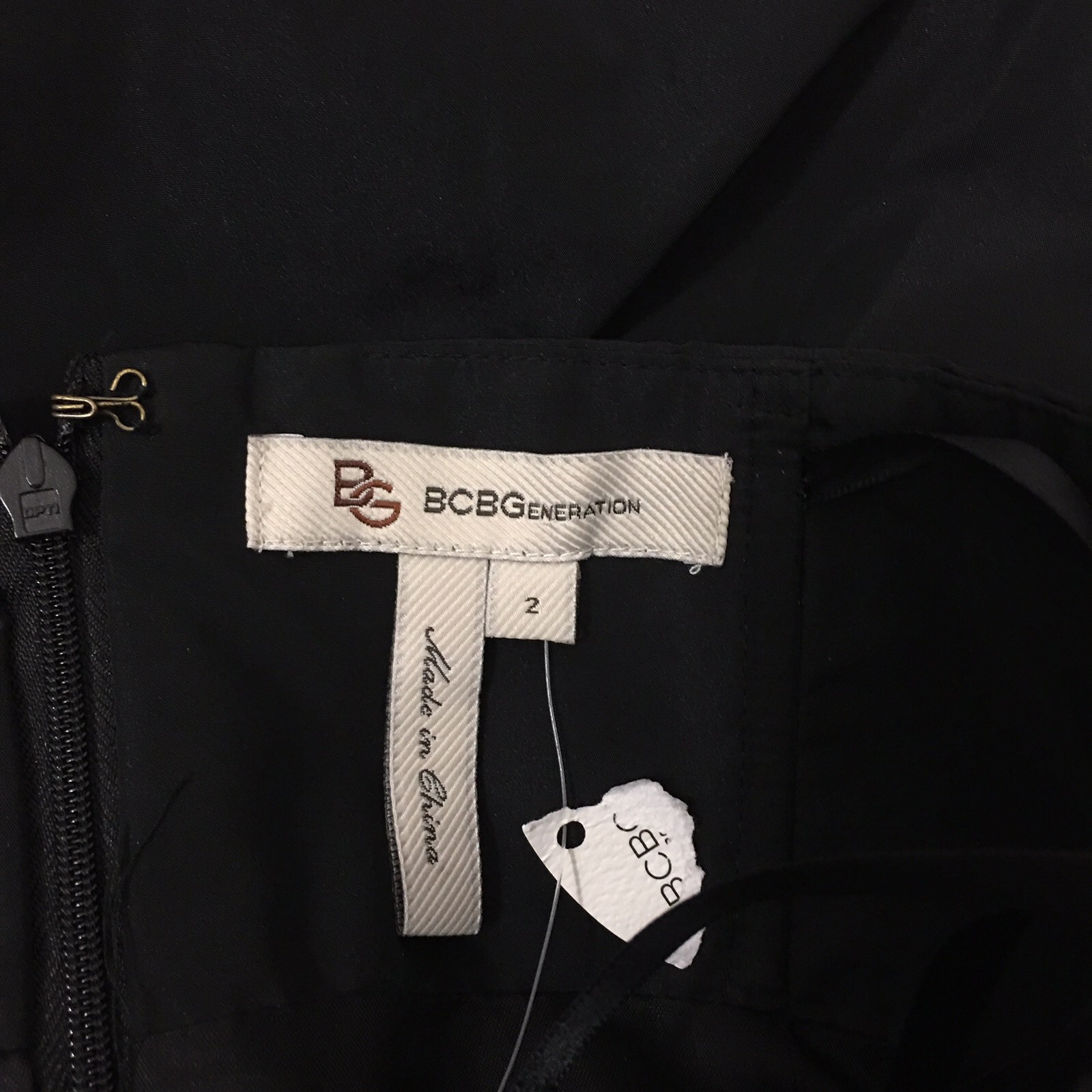 BCBGeneration Black Pleated Bodice Strapless Cock… - image 7