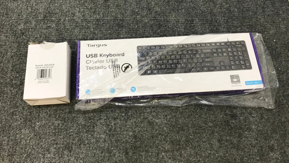 Lot of 4 Targus Clavier USB Keyboard + Mouse AMU660B - NIB, Sealed - - Image 2 of 4