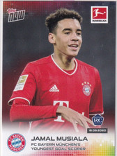 Topps Now Champions League 2021 Card #6 Jamal Musiala Rookie Card RC. rookie card picture