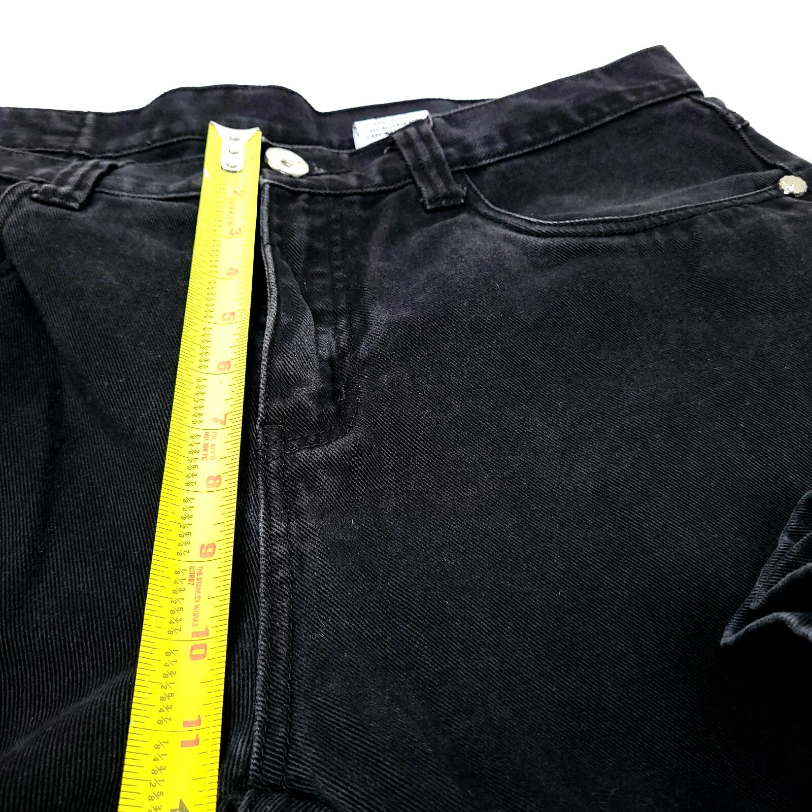 Miskeen Mens Jeans 40 Black Flared Leg Denim Pants 40… Gem