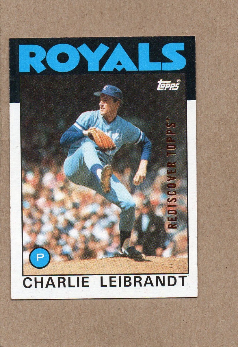 2017 topps rediscover buyback card 1986 77 charlie leibrandt