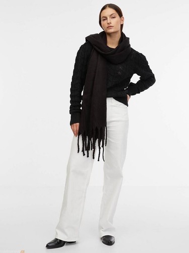 Suéter GAP MUJER Mujer Pointelle Mezcla Algodón Lana XLT XL TALL Negro $89 Nuevo con Etiquetas - Imagen 6 de 14