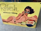 Vintage Style Refresh Pepsi Soda Pop Heavy Steel Metal Quality Sign