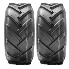 Set Of 2 15X6.00-6 Lawn Mower Tires 4Ply Heavy Duty Lug 15X6X6 Tubeless Tractor