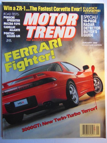 Motor Trend Magazine January 1990 Ferrari Fighter EBay