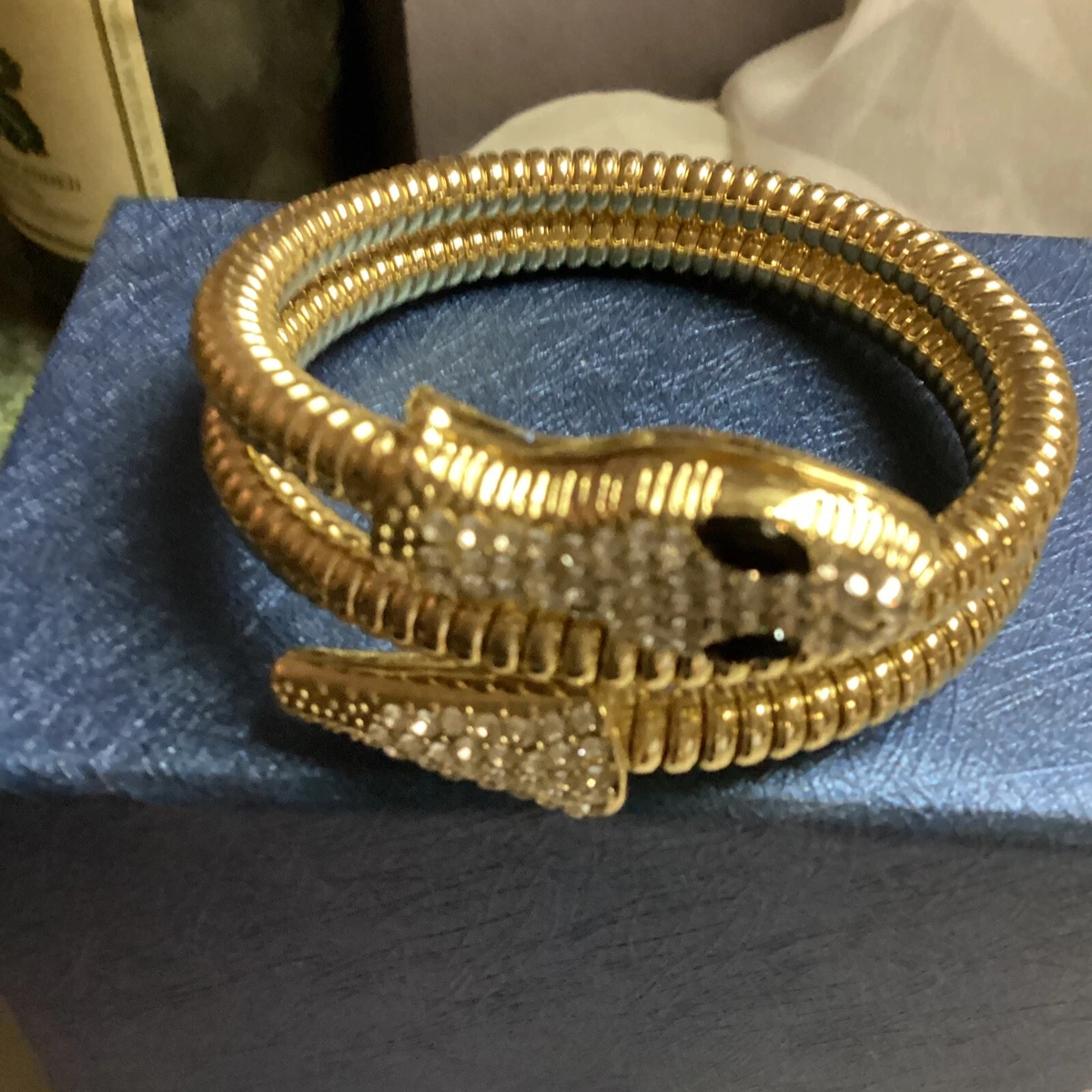 Unique Snake Design Mitten Bracelet Zinc Alloy 14k Gold - Temu Portugal