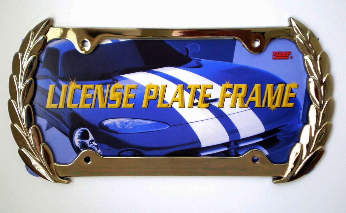 Decorative Chrome License Plate Frames Shelly Lighting