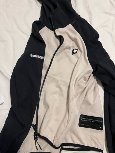 Twitch Medium Zip Up Hoodie Streaming Streamer Gaming Gamer