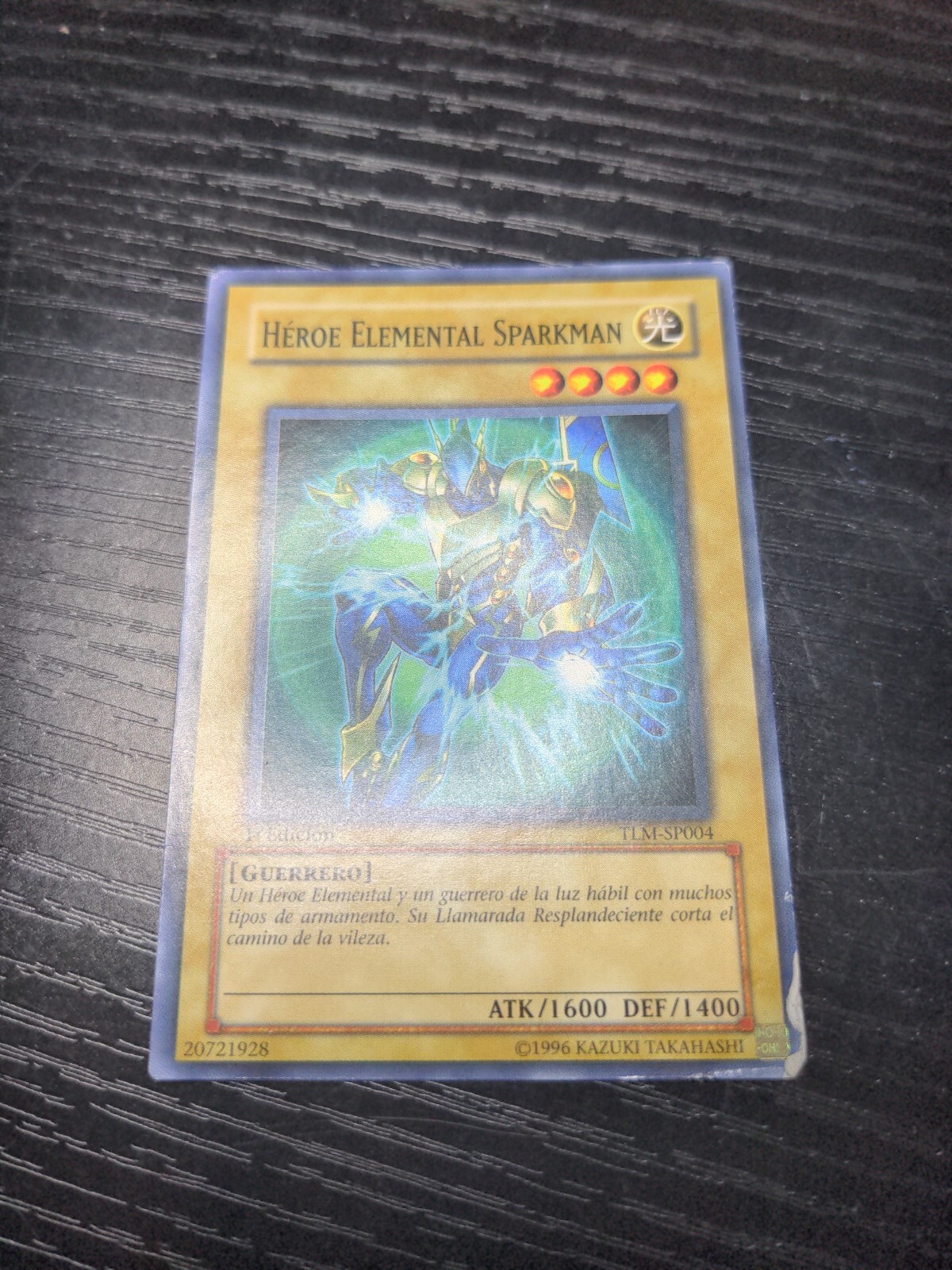 Card YU-GI-OH ! Spanish 1996 / HEROE ELEMENTAL SPARKMAN / tlm-SP004  1st Edition