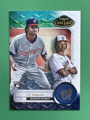 2022 Topps Gold Label CJ ABRAMS RC CLASS 3 #38