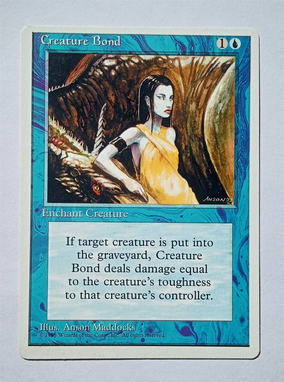Magic MTG - Creature Bond - Alternate 4th Fourth Edition - Glossy Variant - LP